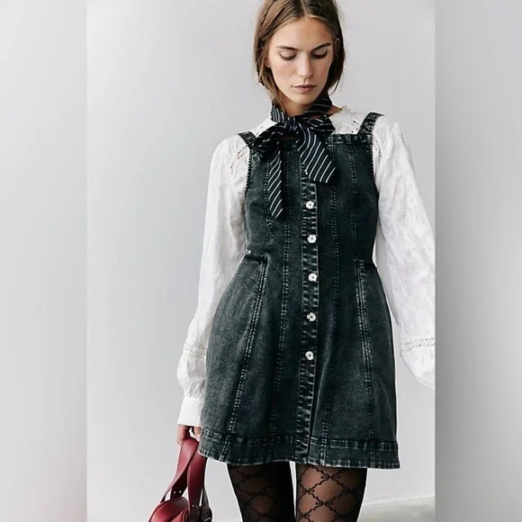 NEW FREE PEOPLE Gimme More Mini Dress sz S - Picture 1 of 15